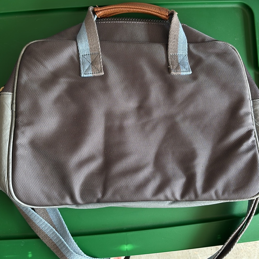 Peasants & Travlers Gray and Brown Men's Bag - Picture 2 of 3